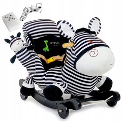 Šūpojoša rotaļlieta - Zebra Kidsee, melna/balta cena un informācija | Rotaļlietas zīdaiņiem | 220.lv