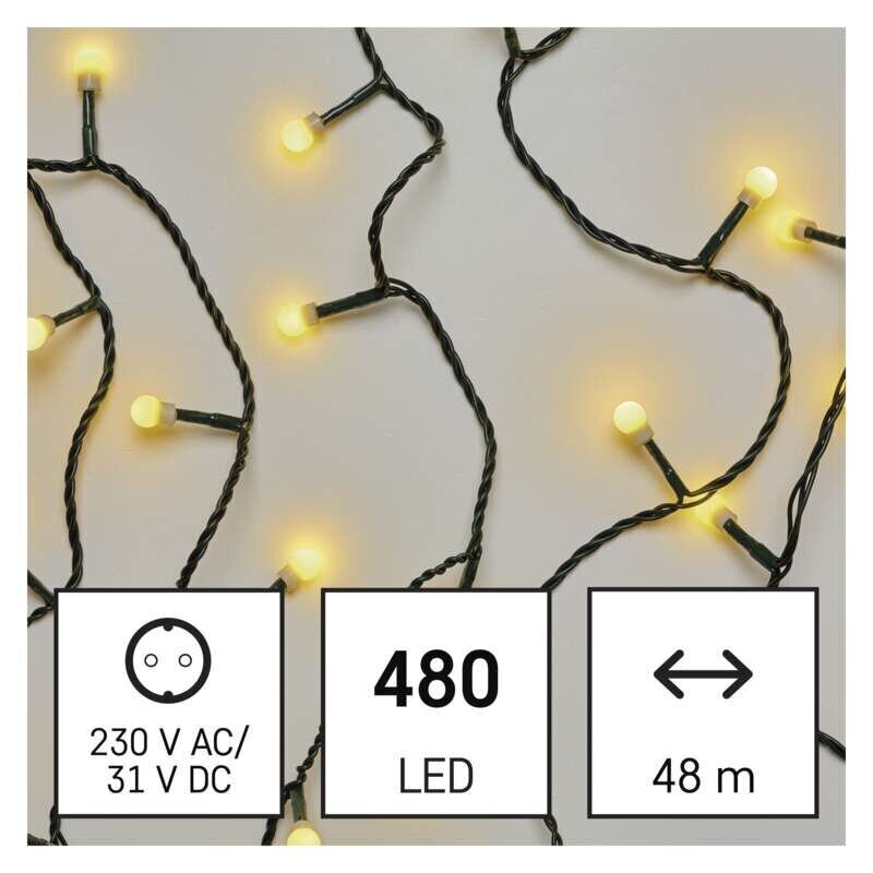 LED Girianda, 480 LED, 48 m cena un informācija | Ziemassvētku lampiņas, LED virtenes | 220.lv