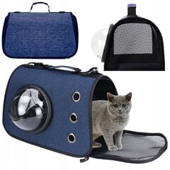 Сумка для перевозки домашних животных Wik-Plast, 40x25x25 см, синяя цена и информация | Переноски, сумки | 220.lv