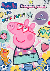 Peppa Pig. Kas patīk Peppai? Krāsojamā grāmata. Ar uzlīmēm цена и информация | Книжки - раскраски | 220.lv