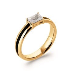 Кольцо с золотым покрытием 750°,  ⌀ 18, Mon tresor цена и информация | Кольца | 220.lv