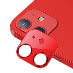 USAMS Camera Lens Glass iPhone 12 mini metal czerwony|red BH706JTT03 (US-BH706) цена и информация | Защитные пленки для телефонов | 220.lv