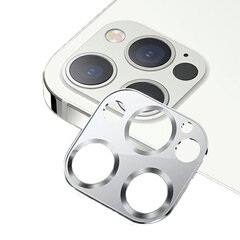USAMS Camera Lens Glass iPhone 12 Pro metal srebrny|silver BH704JTT01 (US-BH704) цена и информация | Защитные пленки для телефонов | 220.lv