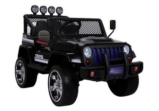 Vienvietīgs bērnu elektromobilis Jeep S2388, melns cena un informācija | Bērnu elektroauto | 220.lv