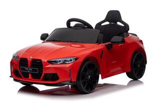 Vienvietīgs bērnu elektromobilis BMW M4, sarkans cena un informācija | BMW Rotaļlietas, bērnu preces | 220.lv