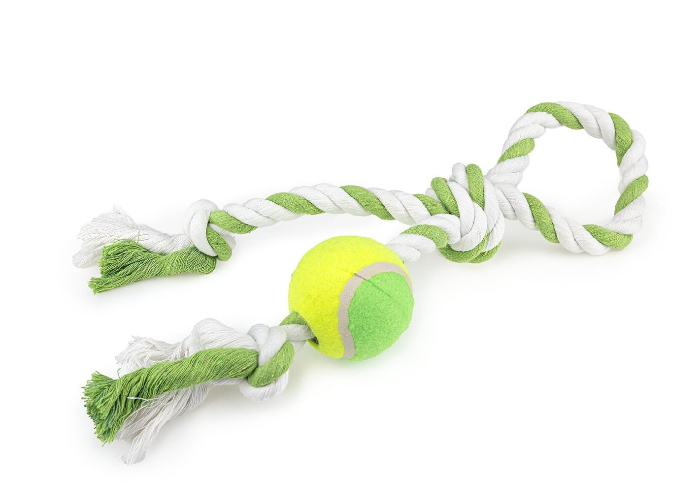 Rotaļlietas string cilpa + tenisa Happet Z549 40cm cena un informācija | Suņu rotaļlietas | 220.lv