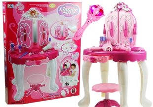 Skaistumkopšanas galds ar piederumiem, rozā cena un informācija | Rotaļlietas meitenēm | 220.lv