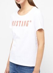 Mustang женская футболка 1013933*2045, белый 4058823667012 цена и информация | Женские футболки | 220.lv