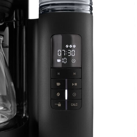 Melitta - AromaFresh Black Gloss - Filtra kafijas automāts ar iebūvētu dzirnaviņu cena un informācija | Kafijas automāti | 220.lv