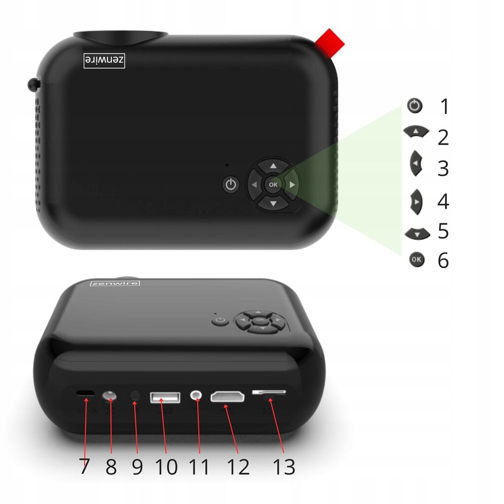 Zenwire A10 cena un informācija | Projektori | 220.lv