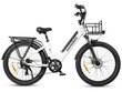 Elektriskais pilsētas velosipēds Samebike RS-A01 Fat Tire, 26", melns/balts cena un informācija | Elektrovelosipēdi | 220.lv