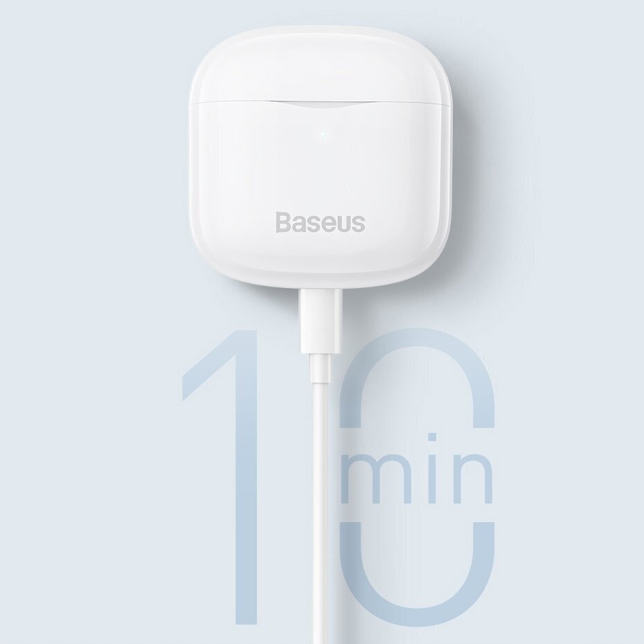 Baseus Bowie E3 TWS Bluetooth 5.0 Wireless Buds, White цена и информация | Austiņas | 220.lv