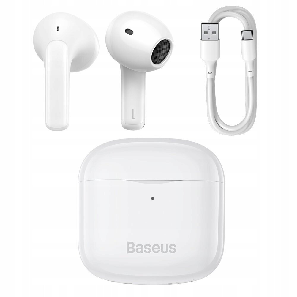 Baseus Bowie E3 TWS Bluetooth 5.0 Wireless Buds, White цена и информация | Austiņas | 220.lv