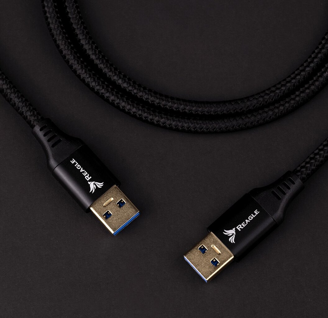 Reagle RUA100P 1M USB-A/USB A 3.2 Gen 1 5 Gb/s cena un informācija | Piederumi korpusiem | 220.lv