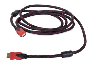 Кабель Fusion HDMI v2.0 | 4K | 10 м, красный цена и информация | Кабели и провода | 220.lv
