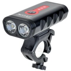 Priekšējais velosipēda lukturis ProX Sirius 2xCREE XP-G3 900Lm USB, melns цена и информация | Велосипедные фонари, отражатели | 220.lv