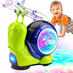 Ložņājošs interaktīvs gliemezis ar LED skaņu cena un informācija | Rotaļlietas zīdaiņiem | 220.lv