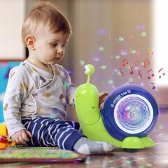Ložņājošs interaktīvs gliemezis ar LED skaņu cena un informācija | Rotaļlietas zīdaiņiem | 220.lv
