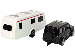 Transportlīdzekļu komplekts Lean Toys, melns/balts cena un informācija | Rotaļlietas zēniem | 220.lv