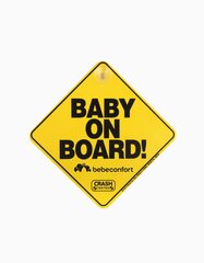 Наклейка на автомобиль Baby On Board Bebe Confort, желтый цвет цена и информация | ПОЛКА-ОРГАНИЗАТОР ДЛЯ ТЕЛЕФОНА В АВТОМОБИЛЬ | 220.lv