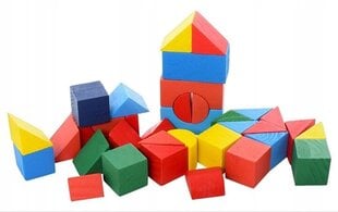 Красочные деревянные кубики цена и информация | Игрушки для малышей | 220.lv