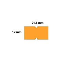 Наклейки для ценников, 21,5х12мм, 1000 шт., оранжевый сп. цена и информация | Канцелярия | 220.lv