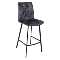 Барный стул Afton, темно-серый бархат цена и информация | Стулья для кухни и столовой | 220.lv