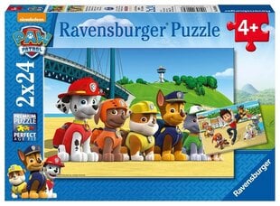 Ravensburger puzle 2x24 gabali Ķepu patruļa цена и информация | Пазлы | 220.lv