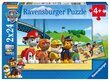 Ravensburger puzle 2x24 gabali Ķepu patruļa cena un informācija | Puzles, 3D puzles | 220.lv
