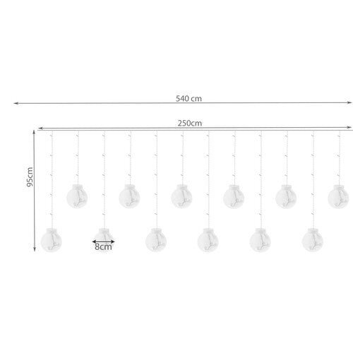 LED gaismas vītne цена и информация | Ziemassvētku lampiņas, LED virtenes | 220.lv