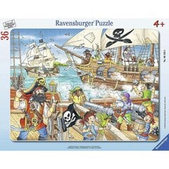 Пазл Ravensburger 36 деталей Пиратский корабль цена и информация | Пазлы | 220.lv