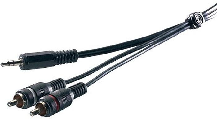 Vivanco kabelis Promostick 3.5mm - 2xRCA 1.5m 19320 цена и информация | Kabeļi un vadi | 220.lv