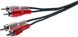 Vivanco кабель Promostick 2xRCA - 2xRCA 1.2м (22185) цена и информация | Кабели и провода | 220.lv