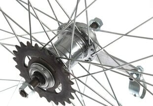 28" Колесо велосипедное, заднее,   алюминиевый обод цена и информация | Другие запчасти для велосипеда | 220.lv