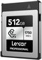 Lexar atmiņas karte CFexpress 512GB Professional Type B Silver cena un informācija | Atmiņas kartes fotokamerām | 220.lv