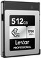 Lexar atmiņas karte CFexpress 512GB Professional Type B Silver цена и информация | Atmiņas kartes fotokamerām | 220.lv