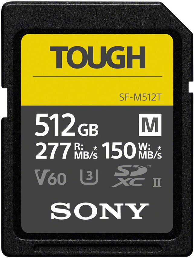 Sony atmiņas karte SDXC 512GB M Tough UHS-II U3 V60 cena un informācija | Atmiņas kartes fotokamerām | 220.lv