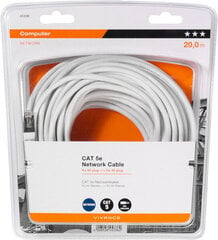 Vivanco tīkla Ethernet kabelis CAT 5e 20m 45336 цена и информация | Кабели и провода | 220.lv