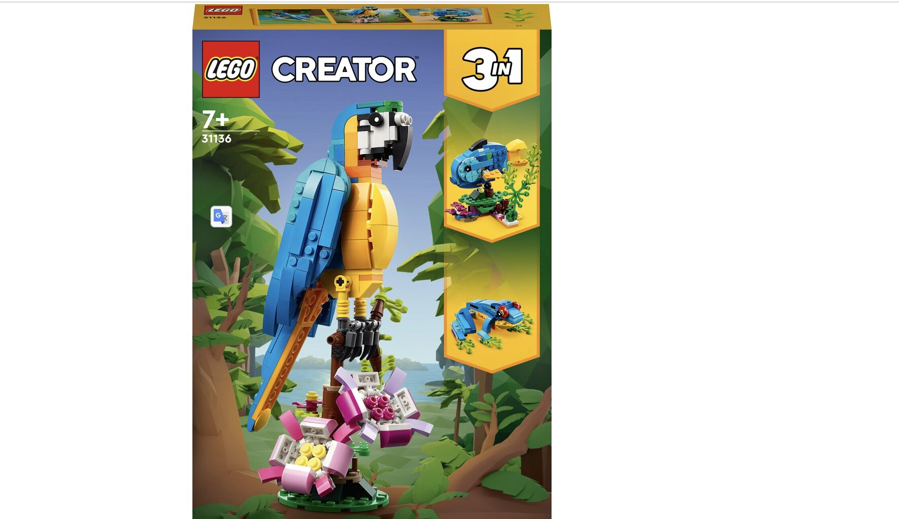 31136 Экзотический попугай LEGO® Creator 3 в 1 цена | 220.lv