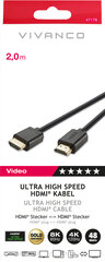 Vivanco кабель HDMI - HDMI 2.1 2 м (47176) цена и информация | Кабели и провода | 220.lv