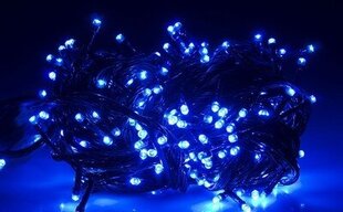 Ziemassvētku āra/iekštelpu vītne ar 500 LED spuldzēm, 30m, zilā krāsā cena un informācija | Ziemassvētku lampiņas, LED virtenes | 220.lv