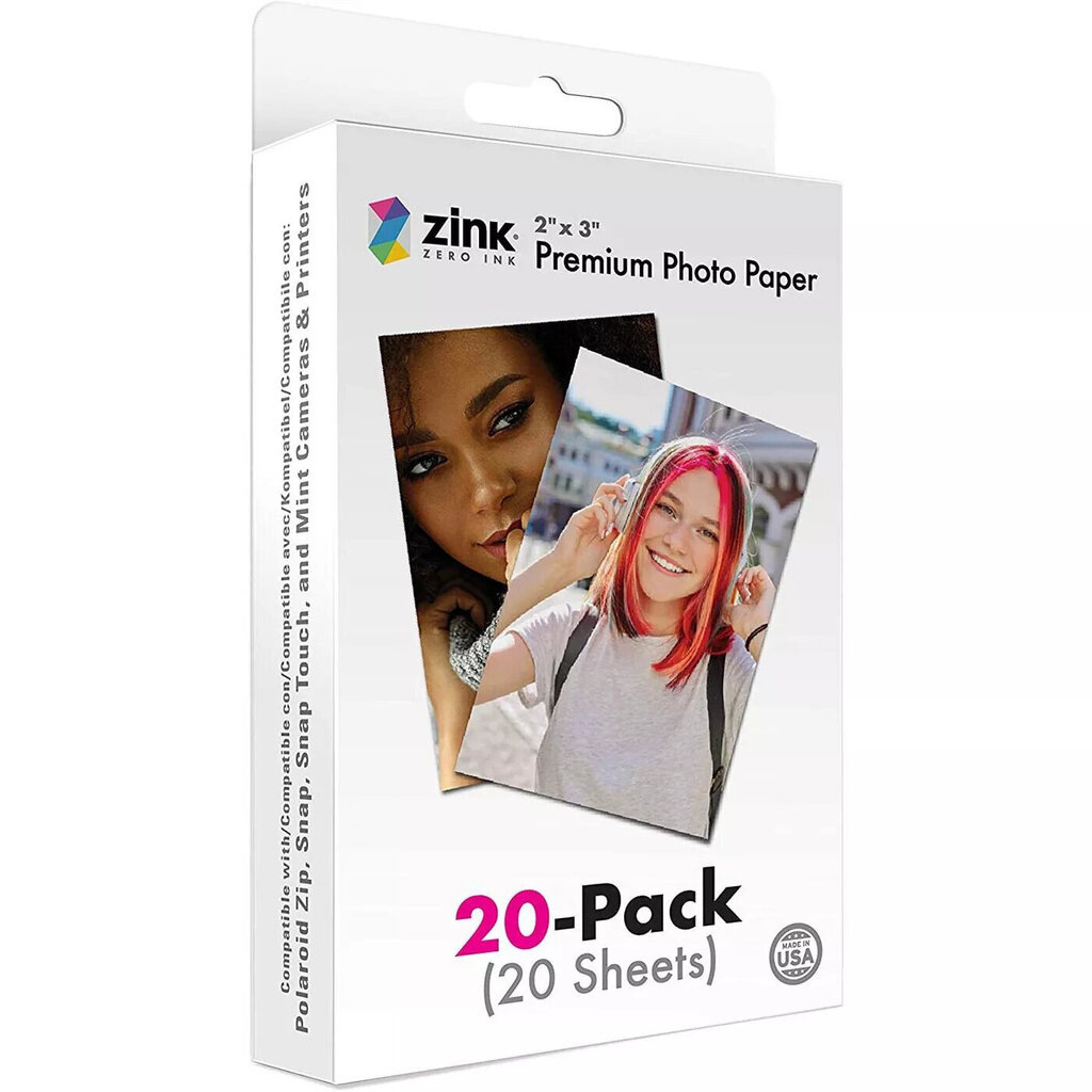 Polaroid Zink Media 2x3" 20gab cena un informācija | Citi piederumi fotokamerām | 220.lv