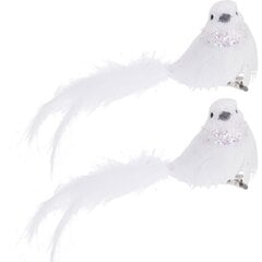 декоративная птица, белая, 2шт. цена и информация | Детали интерьера | 220.lv