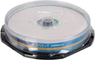 Omega DVD+R 4.7GB 16x 10gb цена и информация | Виниловые пластинки, CD, DVD | 220.lv