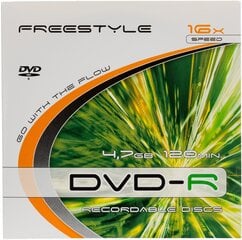 Omega Freestyle DVD-R 4,7GB 16x kartona aploksnē cena un informācija | Vinila plates, CD, DVD | 220.lv