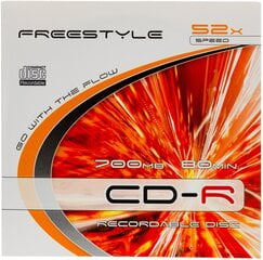 Omega Freestyle CD-R 700MB 52x kartona aploksnē cena un informācija | Vinila plates, CD, DVD | 220.lv