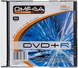 Omega Freestyle DVD+R 4,7GB 16x cena un informācija | Vinila plates, CD, DVD | 220.lv