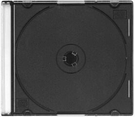 Omega CD kaste Slim PL, melna 44843 cena un informācija | Vinila plates, CD, DVD | 220.lv