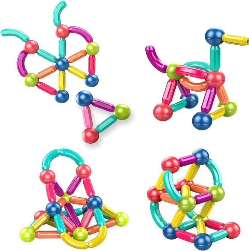 Magnētiskais konstruktors Mag-Build, 65 d. cena un informācija | Konstruktori | 220.lv