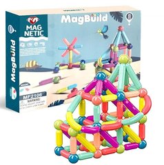 Magnētiskais konstruktors Mag-Build, 65 d. цена и информация | Конструкторы и кубики | 220.lv
